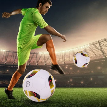Размер 5 Царевичен взривозащитен футболна топка, футболна топка за стадиона, надуваема топка за начинаещи, професионален спортен топката, аксесоар