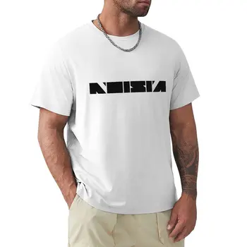 Тениска с логото на Noisia box, реколта дрехи, фланелка с къс ръкав, мъжки тениски с изображение