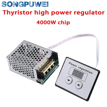 Регулатор на напрежение AC 220V 4000 W SCR Тиристорный Цифров регулатор SCR Електронен регулатор на напрежението Регулаторът на скоростта Димер Термостат