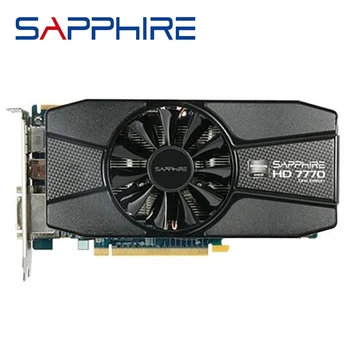 Видео карта SAPPHIRE Radeon HD 7770 1GB GPU За видео Карти AMD HD7770 2G GDDR5 PC За компютърни игри се Използва HDMI PCI-E X16