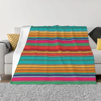 Цветно шарени одеяло Serape Mexican serape, ярко одеяло с шарени zerape jorongo zarape, Уважаеми юрган, детско малко одеяло