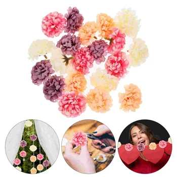 Миниатюрна аранжировка от изкуствени хризантеми с малки цветя за рожден ден за момиче