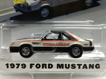 Лят под налягане сплав Greenlight 1: 64 1979 Ford Mustang 63rd Симулация на модела на автомобила, Статичен дисплей, Класически автомобил, Играчки за възрастни