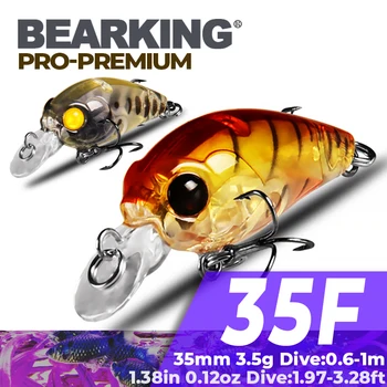 Bearking-Окачени риболовни примамки за гмуркане, Лещанка, A +, 8 цвята за избор, Мини-дръжка, 35 мм, на 3,5 г, 1 м, Перфектен професионалист