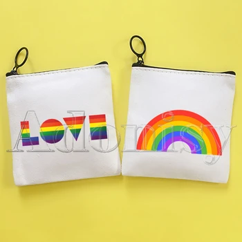 Портмоне за ЛГБТ-чанти, джоб за монети, ретро мъжки портфейл с функция за чантата за момчета и момичета с притежателите на карти