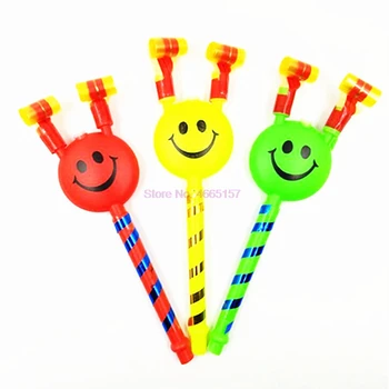 Доставка по DHL 1000 бр. Звънци с улыбающимся лице, шумоподтискането, детски играчки, сувенири за парти по случай рожден ден, разтегателен свирка