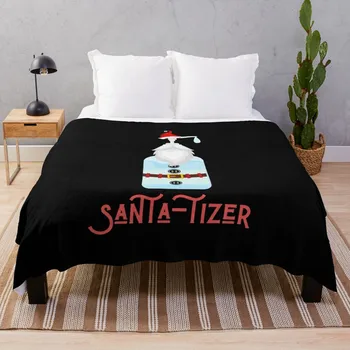 Santa tizer - Коледни дезинфектант с забавен каламбуром в шапката на Дядо Коледа 2020, Одеало на дивана, луксозно одеяло