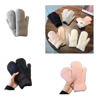 Ръкавици без пръсти, топли зимни ръкавици за жени, подарък за рожден ден, подарък за Коледа