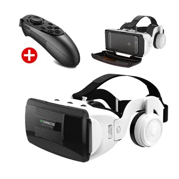G06EB Оригиналната кутия за очила за виртуална реалност 3D VR Картонена слушалки Каска за IOS Android смартфон Безжично люлеещ се стол