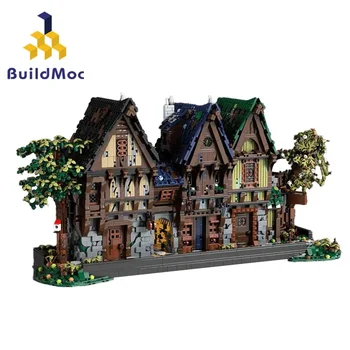 Средновековна Къща Dreamer Строителни Блокове BuildMoc Заключване Ковачница Архитектурни Тухли Играчки За Деца Подаръци За Рожден Ден