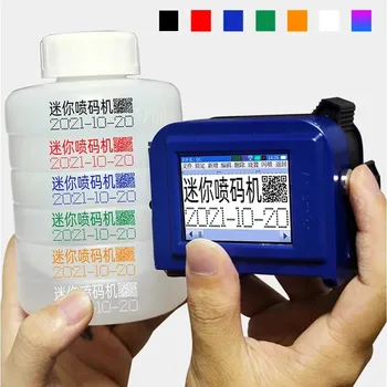 Руски 12,7 мм Мини WiFi принтер Снимка на Серийния номер на Портативна маска Преносим термопринтер за мастилено-струен печат