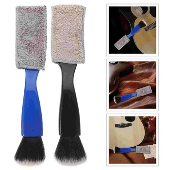 2 елемента китара зъби Guitar Чисти Почистващи четки за инструменти Универсални почистващи четки
