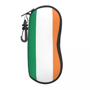 Калъф за очила с флага на Ирландия, класически калъф за очила, Ежедневни косметичка