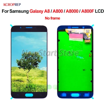 За Samsung Galaxy A8 в a800 A8000 A800F LCD дисплей С Сензорен Екран Дигитайзер В Събирането на Смяна на Аксесоар За Samsung A8 lcd 5,7