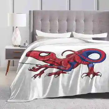 Невероятно spider-man! Нова принт, ново, модерно меко топло одеяло, динозаври, Велоцираптор, пародия на света най-готините комикси