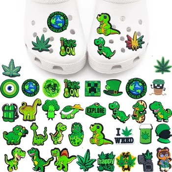 Гореща 1 бр. зелена серия, закачалки за обувки Croc, аксесоари за анимационни филми и аниме 