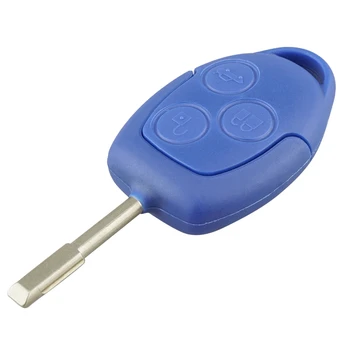 Авто умно дистанционно ключ с 3 бутона 433 Mhz с чип 4D63 за Ford Transit MK7 2006-2014 Син