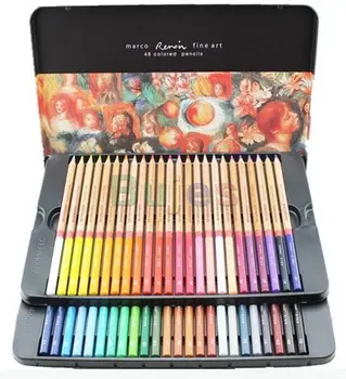 Marco Renoir Fine12/24/36/48/72/100/120 Комплект цветни моливи за рисуване на маслена основа, професионален набор от цветни моливи, за възрастни и ученици