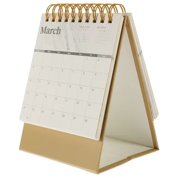 Настолен календар за офис декор в 2024 година с обратното броене на времето-Работен календар в 2024 година