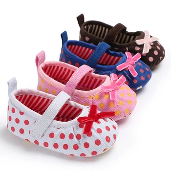 DHL 50 чифта Нови очарователните обувки за деца за новородени момичета в цветенце, размер обувки за яслите 0-18 месеца, Първите Проходилка