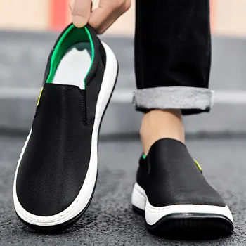 Лятото Дишащи Обувки Мъжки Дамски Тъканни обувки, Мъжки модели на Модерни спортни обувки на един крак Мъжки маратонки на платформа на дебела подметка