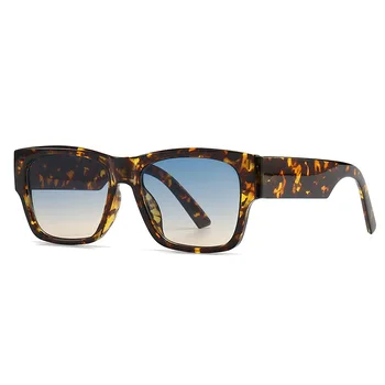 Луксозни Маркови Дизайнерски Класически Квадратни Слънчеви очила Женски За мъже Мъжки Тенденция Слънчеви очила Модерен Реколта Стъклени Пънк-женски нюанси