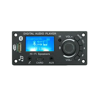 Такса MP3 декодер DC 12V Bluetooth 5.0 Поддържа запис на хендсфри FM MP3 WMA WAV, APE FLAC аудио плейър за автомобилни аксесоари