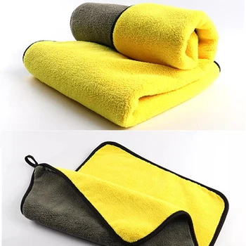 Кърпа от микрофибър за автомивка 30х30 /60 см, кърпа за подсушаване на автомобила, Подшитая кърпа за грижа за автомобила, Детализирующее кърпа за автомивки
