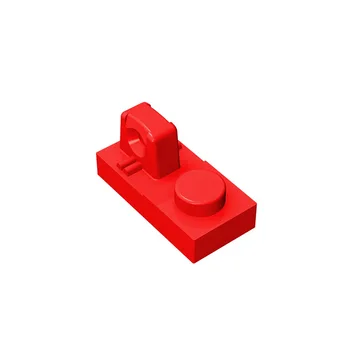 Шарнирная плоча 1 x 2 фиксатор с 1 пръст отгоре, съвместима с детски играчки lego 30383 в събирането на
