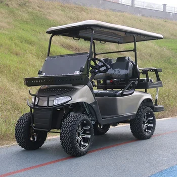 Съвременен дизайн, 2, 4, 6-местен електрическа количка за голф Клуб автомобил С ниско шаси Оловен или литиева батерия с Друг цвят Евтина количка за голф